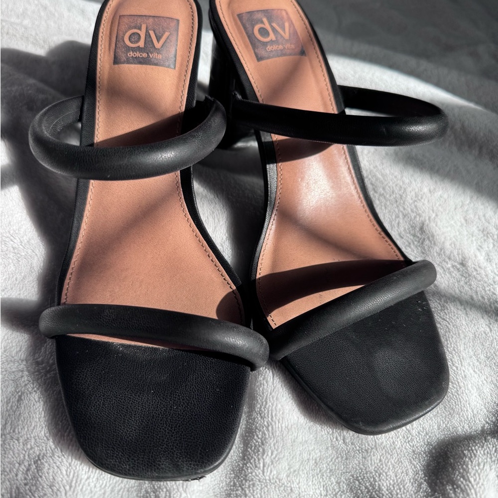 Dolce Vita Black Strappy Heels